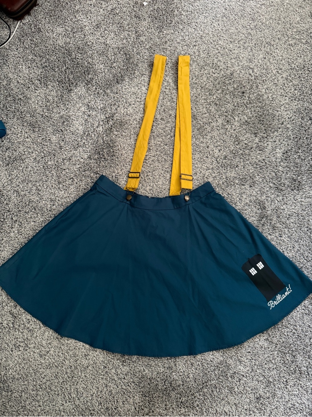 Her Universe Doctor Who Suspender TARDIS Skirt With Pockets Size XL